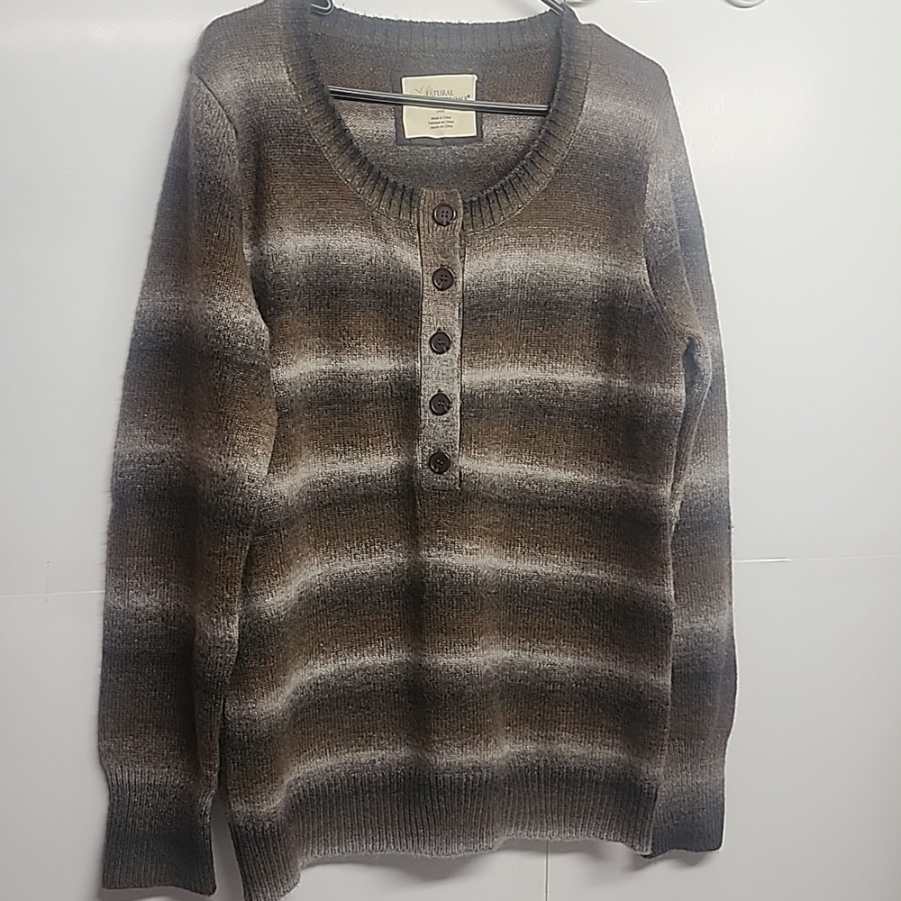 Natural Reflections Earthy Tone Sz L Sweater Warm & Cozy